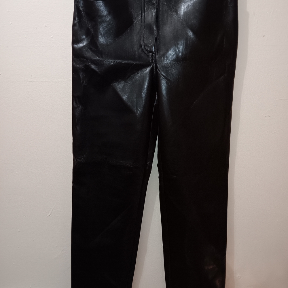 Wilfred Black Leather Trousers